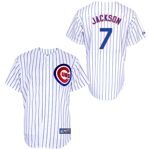 Brett Jackson #7 Youth Baseball Jersey-Chicago Cubs Authentic Home White Cool Base MLB Jersey